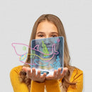 Lousa LED 3D Colorida para Desenho Infantil
