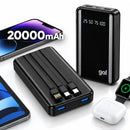 Power Bank com Tela e Lanterna