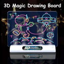 Lousa LED 3D Colorida para Desenho Infantil